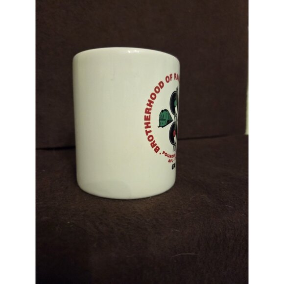 Brotherhood of Railroad Signalmen Ceramic Coffee Mug Cup Found 1901 AFL-CIO USW - Picture 3 of 8